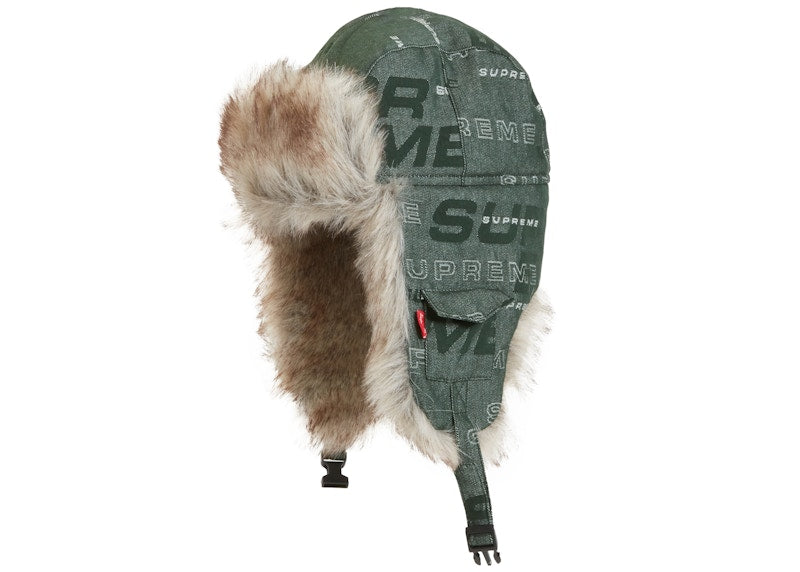 Supreme Dimensions Logo Denim Trooper Green