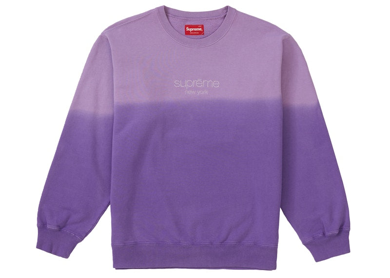 Supreme Dipped Crewneck Purple
