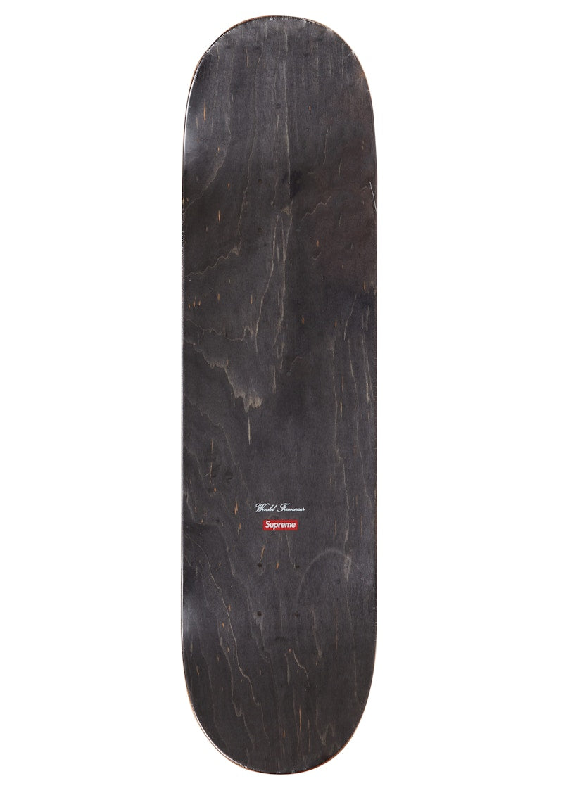 Supreme Distorted Logo Skateboard Deck Black