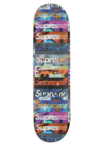 Supreme Distorted Logo Skateboard Deck Black