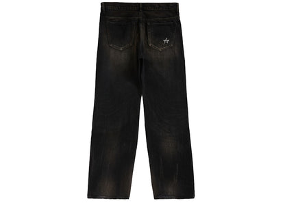 Supreme Distressed Loose Fit Selvedge Jean (SS24) Washed Black
