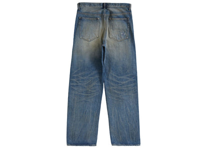 Supreme Distressed Loose Fit Selvedge Jean (SS24) Washed Indigo