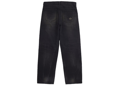 Supreme Distressed Loose Fit Selvedge Jean (SS25) Washed Black