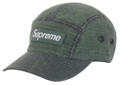 Supreme Distressed Ripstop Camp Cap Green