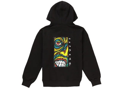 Supreme Disturbed Zip Up Hooded Sweatshirt Black