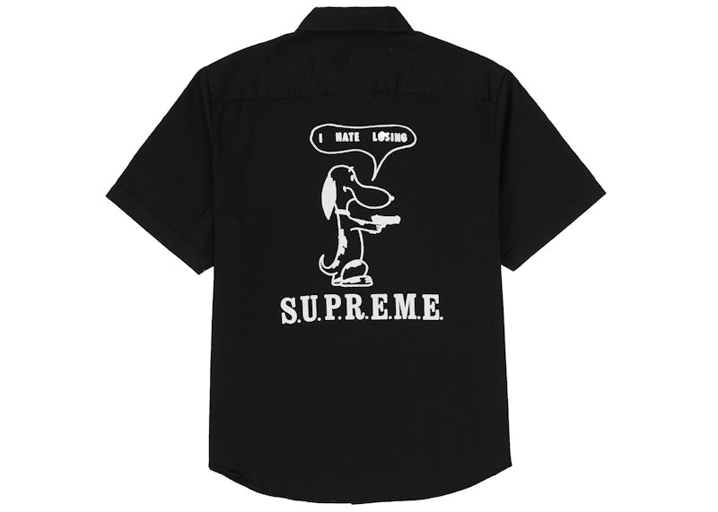 Supreme Dog S/S Work Shirt Black