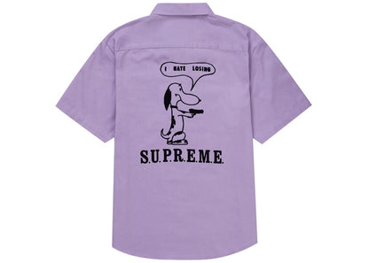 Supreme Dog S/S Work Shirt Pale Purple