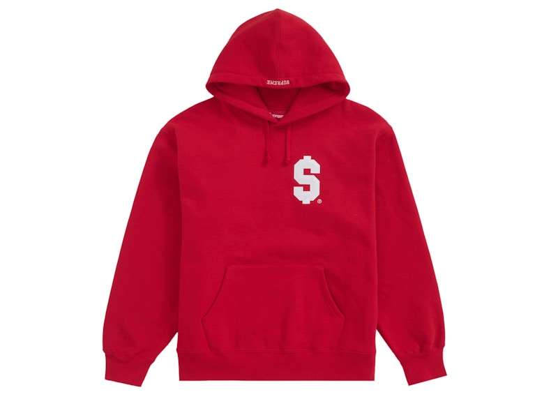 Supreme $ Hooded Sweatshirt Red