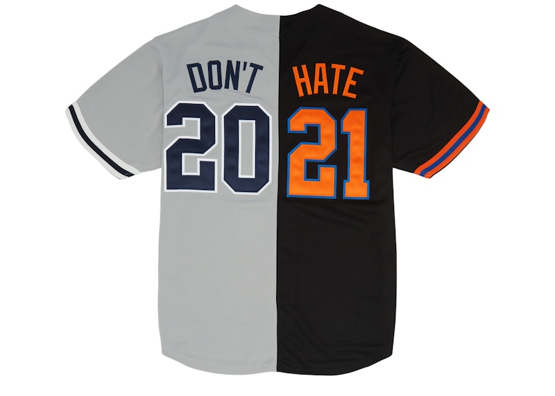 Supreme Don't Hate Baseball Jersey Black