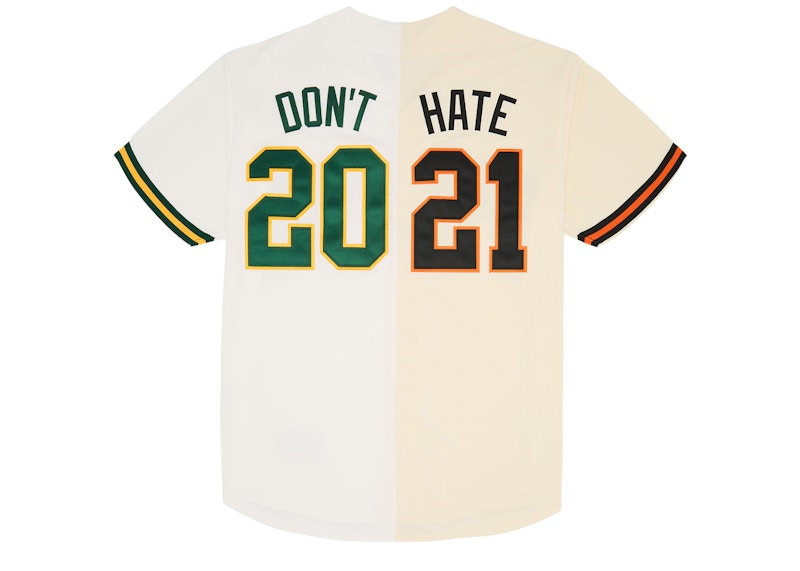 Supreme Don't Hate Baseball Jersey Natural
