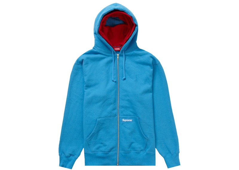 Supreme Double Hood Facemask Zip Up Hooded Sweatshirt Bright Royal