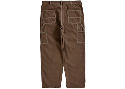 Supreme Double Knee Canvas Painter Pant Brown