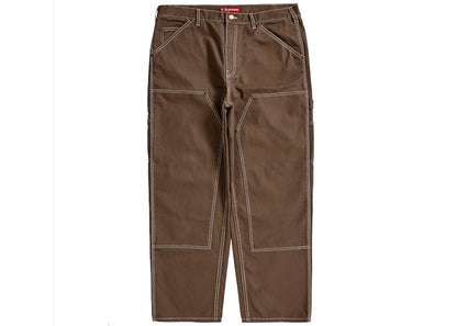 Supreme Double Knee Canvas Painter Pant Brown