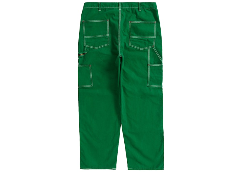 Supreme Double Knee Canvas Painter Pant Green