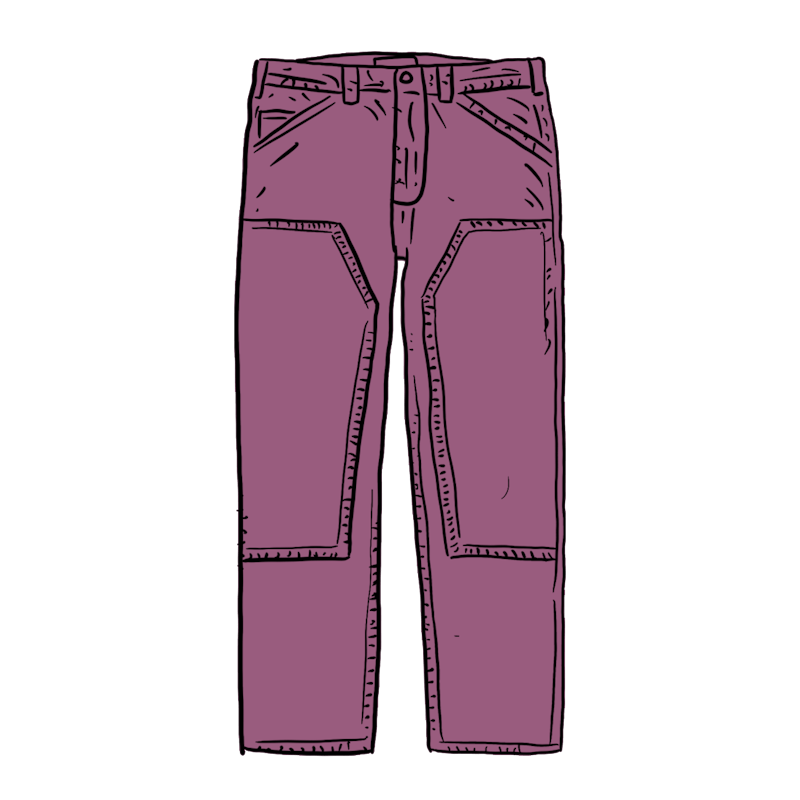 Supreme Double Knee Corduroy Painter Pant Purple