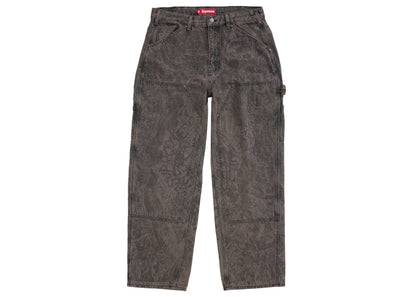 Supreme Double Knee Painter Pant (FW24) Washed Black