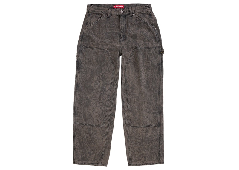 Supreme Double Knee Painter Pant (FW24) Washed Black