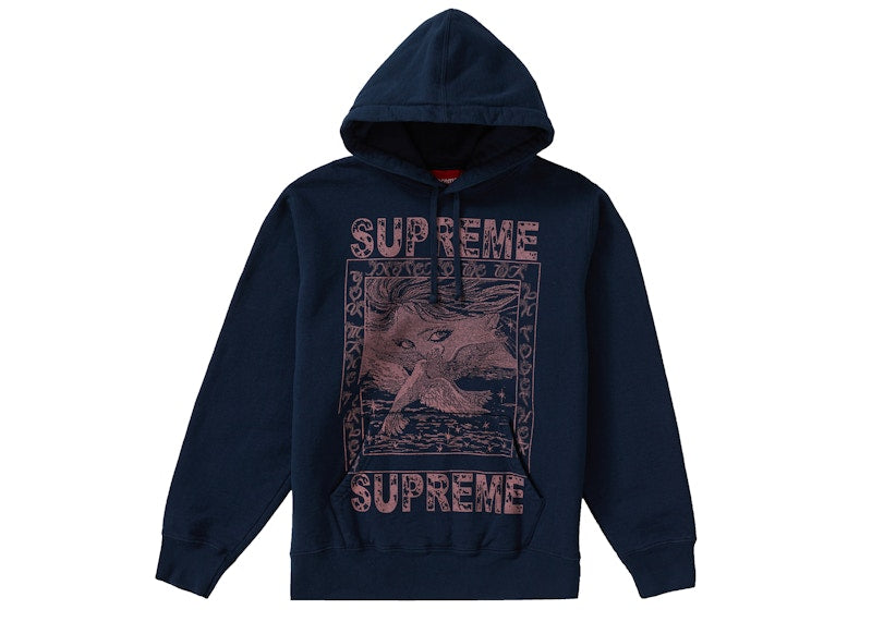 Supreme Doves Hooded Sweatshirt Navy