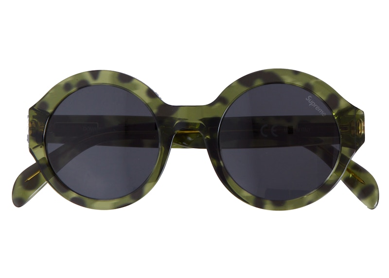 Supreme Downtown Sunglasses Green Tortoise