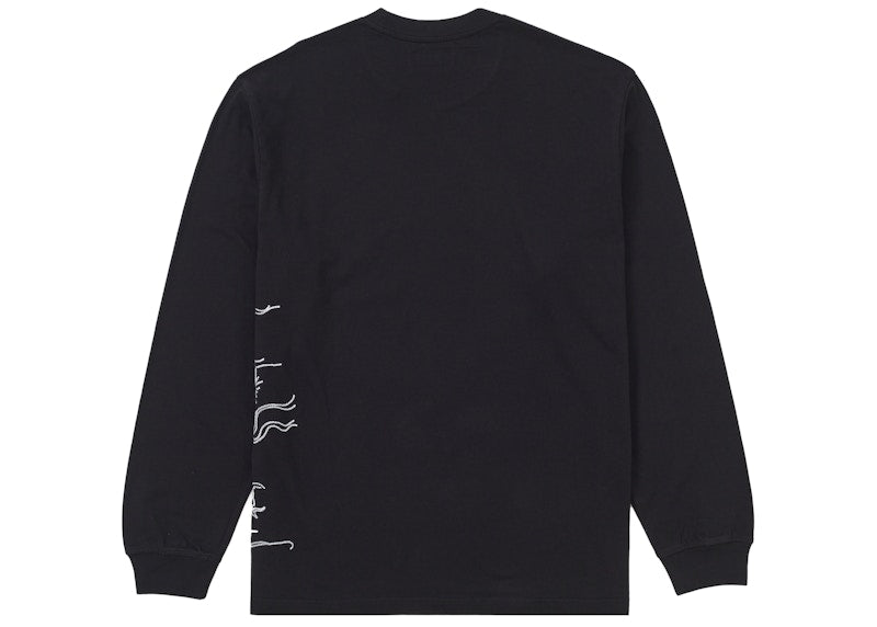Supreme Dragon Embroidered L/S Top Black