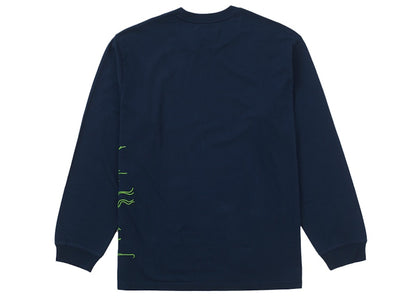 Supreme Dragon Embroidered L/S Top Navy