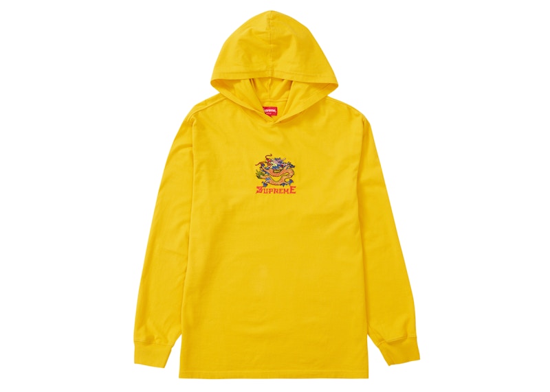 Supreme Dragon Hooded L/S Top Gold