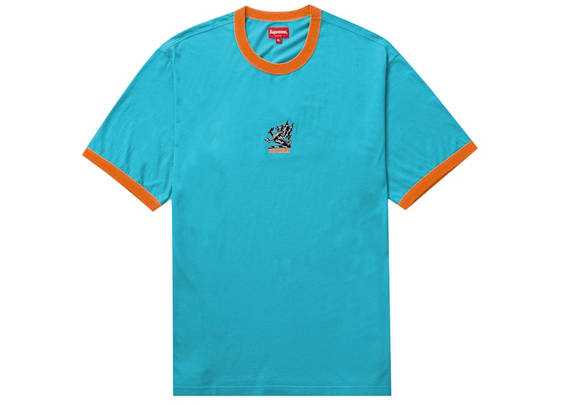 Supreme Dragon Ringer Tee Slate