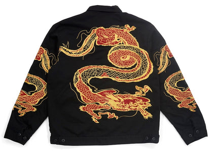 Supreme Dragon Work Jacket Black
