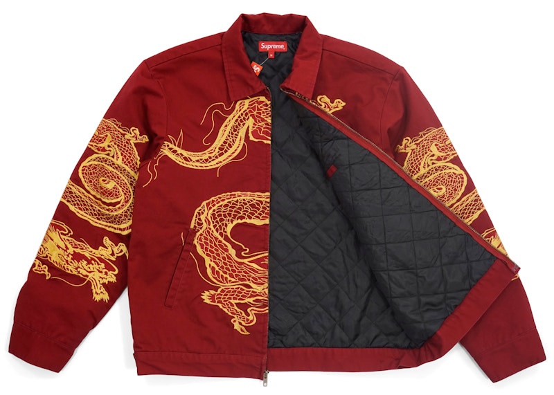Supreme Dragon Work Jacket Red