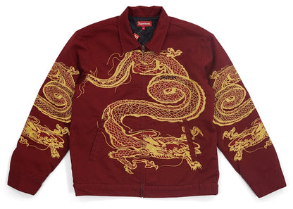 Supreme Dragon Work Jacket Red