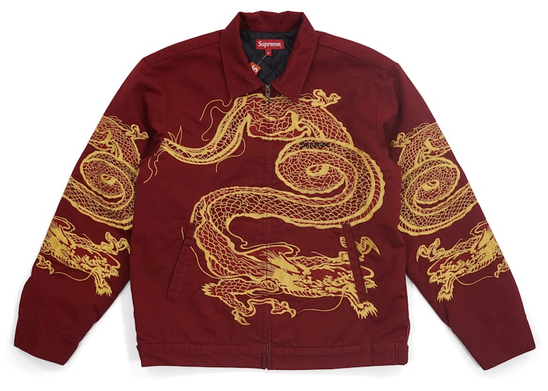 Supreme Dragon Work Jacket Red