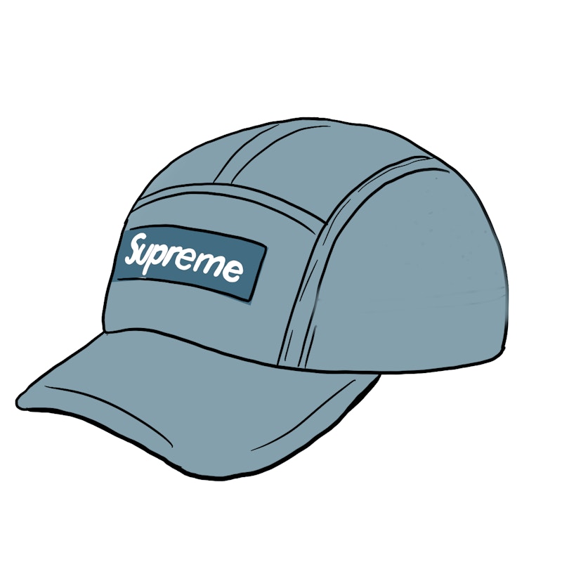 Supreme Dry Wax Cotton Camp Cap Bright Slate