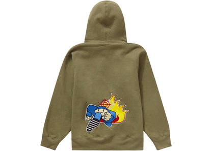 Supreme Dah Shinin' Sweatshirt Light Olive