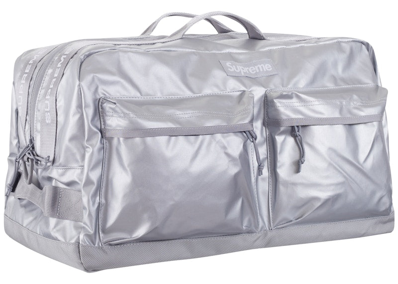 Supreme Duffle Bag (FW22) Silver