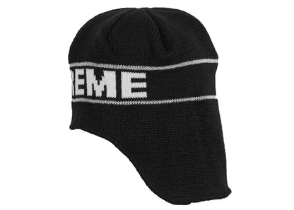 Supreme Earflap Beanie Black