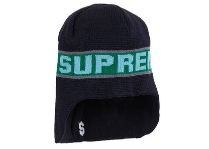 Supreme Earflap Beanie Navy