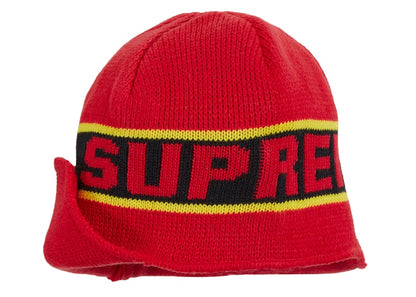 Supreme Earflap Beanie Red