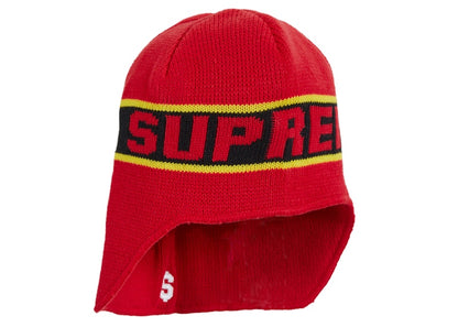 Supreme Earflap Beanie Red