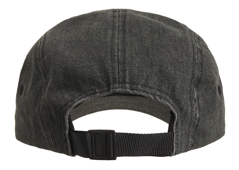 Supreme Embossed Denim Camp Cap Black
