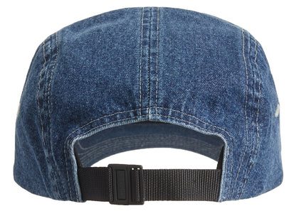 Supreme Embossed Denim Camp Cap Blue