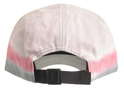 Supreme Embossed Denim Camp Cap Pink Dip Dye