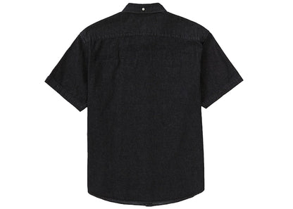 Supreme Embossed Denim S/S Shirt Black