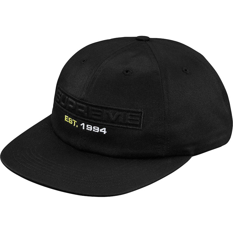 Supreme Embossed Logo 6-Panel Black