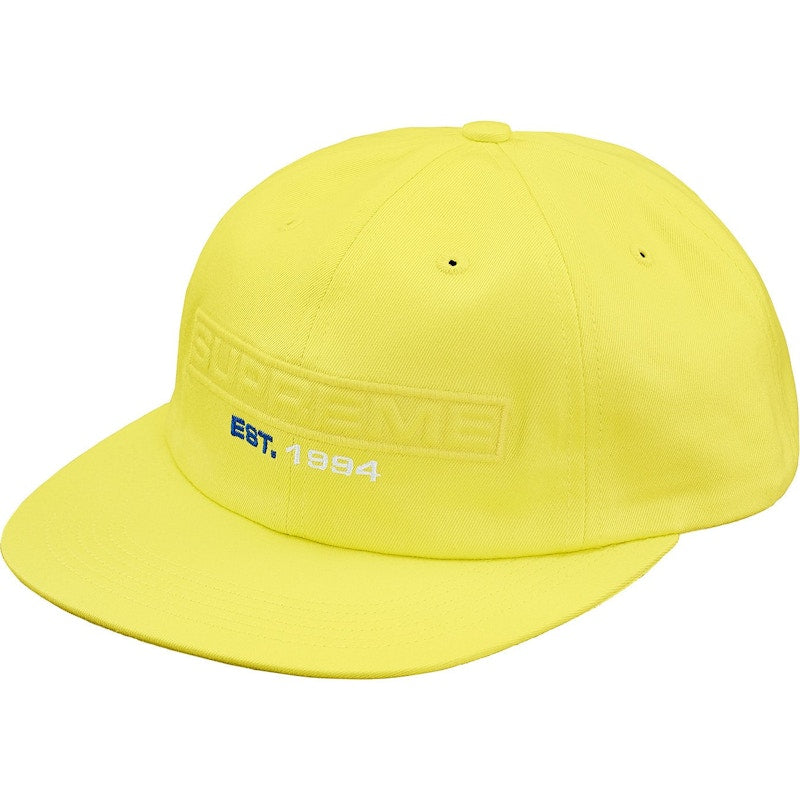 Supreme Embossed Logo 6-Panel Light Lime