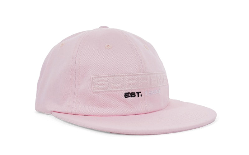 Supreme Embossed Logo 6-Panel Light Pink