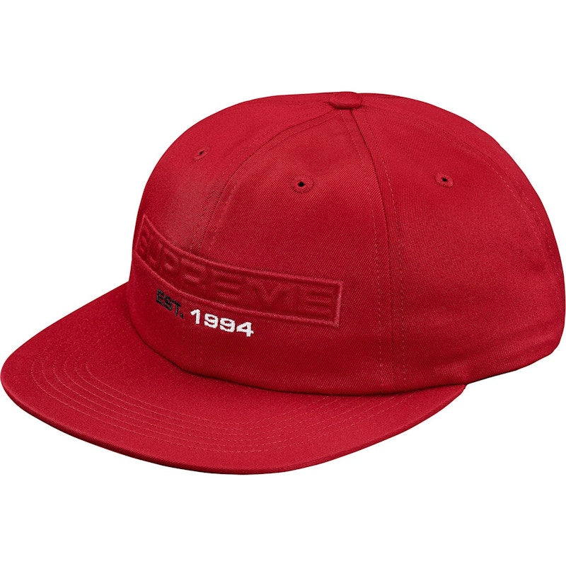 Supreme Embossed Logo 6-Panel Red