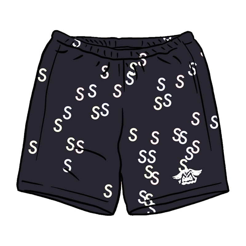 Supreme Embroidered S Sweatshort Navy
