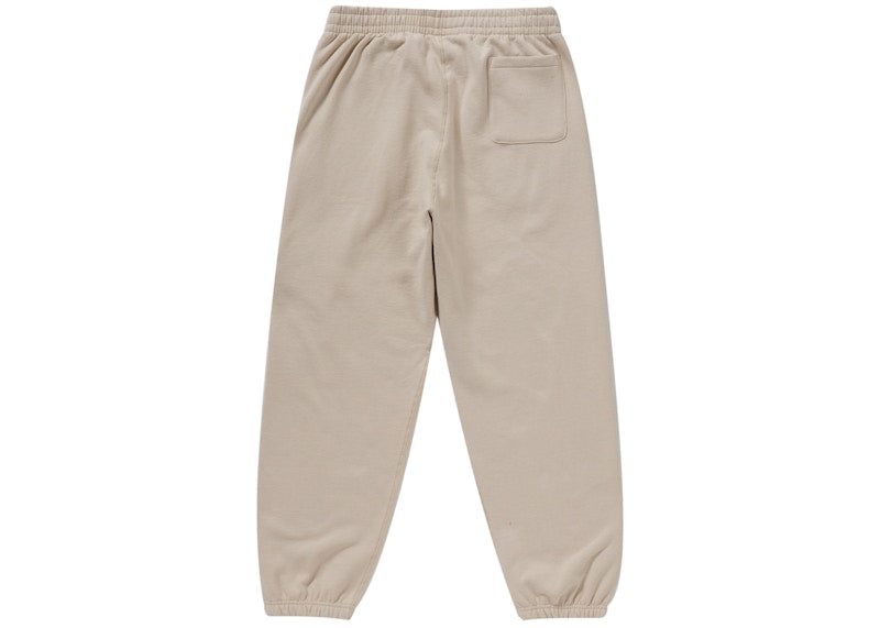 Supreme Embroidered Script Sweatpant Stone
