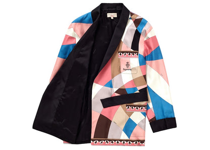 Supreme Emilio Pucci Silk Smoking Jacket Dusty Pink