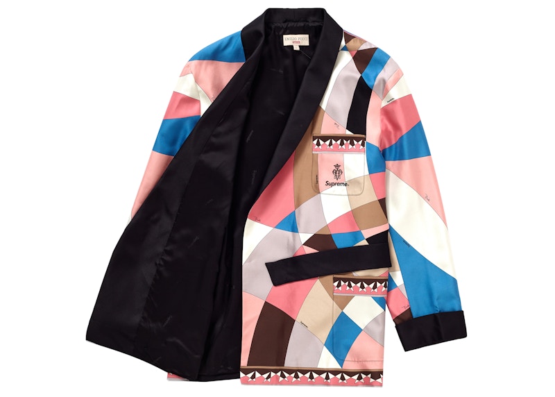 Supreme Emilio Pucci Silk Smoking Jacket Dusty Pink